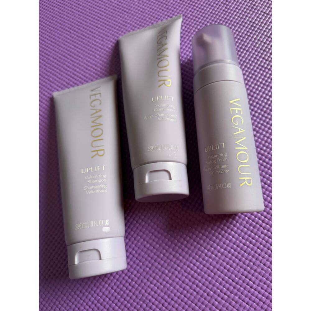 New Vegamour Uplift Lot Shampoo Conditioner 8 fl oz Styling Foam Hair Full Size